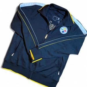 NFL On-Field Black and Yellow Steelers Zip-Up Jacket